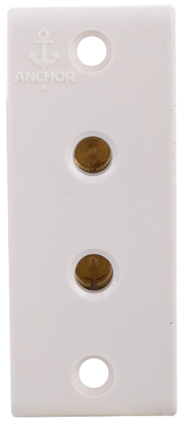 ANCHOR PW 2 PIN SOCKET 38331 - 6A, WHITE, NA
